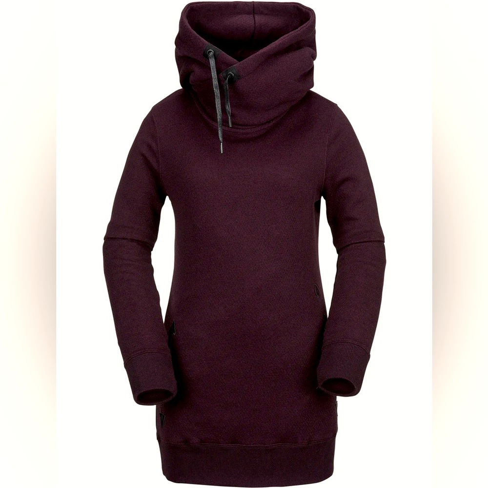 Volcom Tower Pullover Fleece Hoodie - Merlot